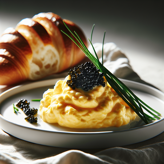 Caviar and Scrambled Eggs - Sustainable caviar production showcasing modern aquaculture practices and environmental stewardship