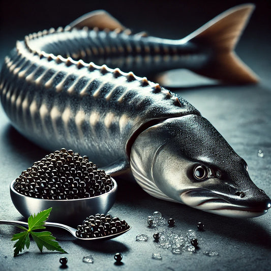 sturgeon caviar as a complete protein powerhouse, showcasing benefits for muscle repair, cellular health, and vitality with nine essential amino acids.